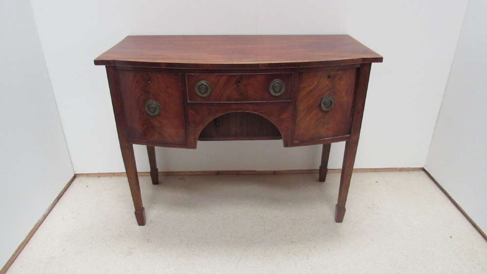 Georgian bowed sideboard