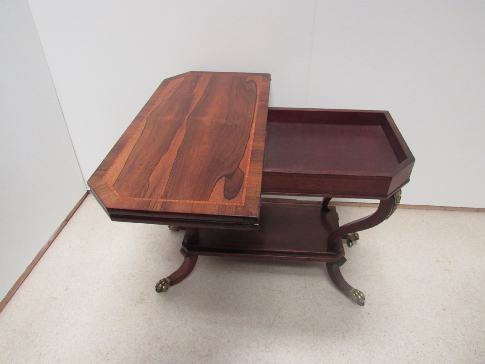 Superb regency card table  View XI