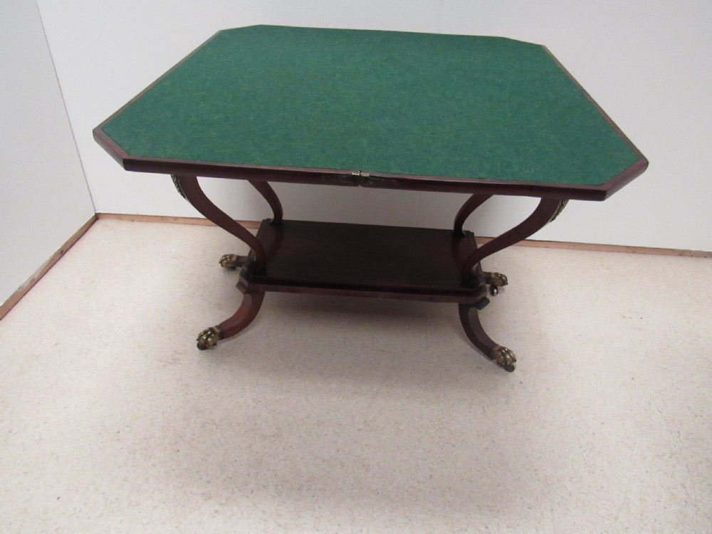 Superb regency card table  View XIII