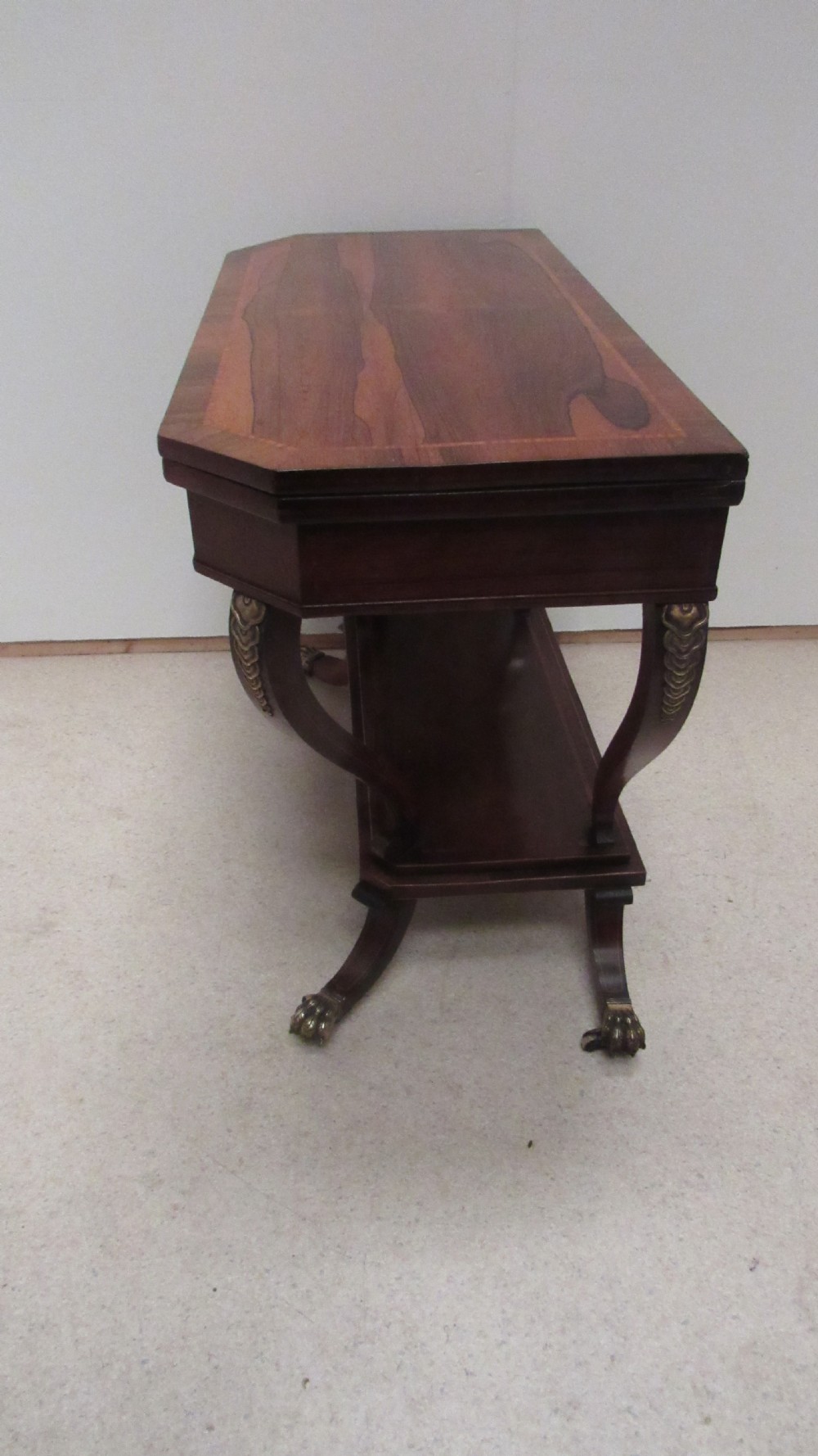 Superb regency card table  View XIV
