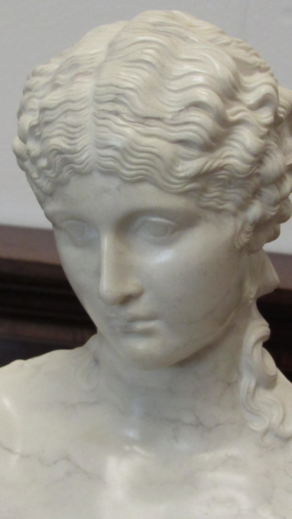 A exquisite marble and alabaster bust View II
