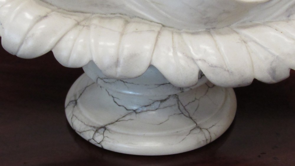 A exquisite marble and alabaster bust View III