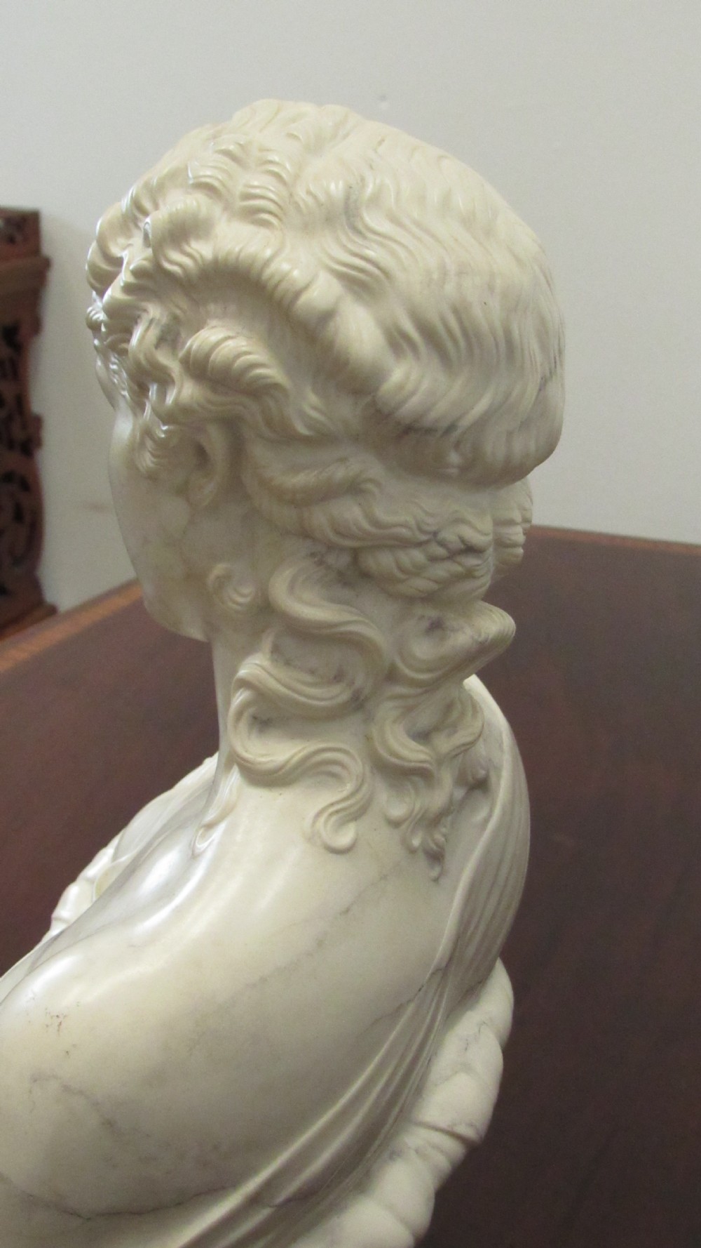 A exquisite marble and alabaster bust View VI