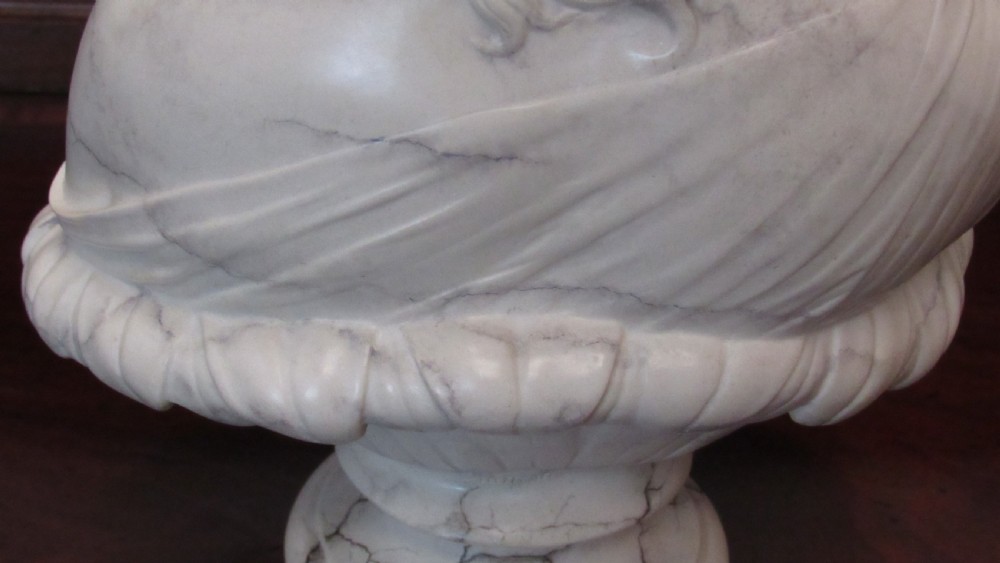 A exquisite marble and alabaster bust View XI