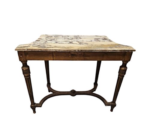 A FABULOUS 19TH CENTURY MARBLE TOP GILTWOOD CONSOLE TABLE - ADDITIONAL PHOTO 5