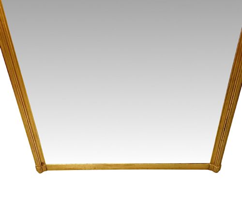 A FABULOUS 19TH CENTURY ELEGANTLY SIMPLE ARCHTOP OVERMANTEL MIRROR - ADDITIONAL PHOTO 2