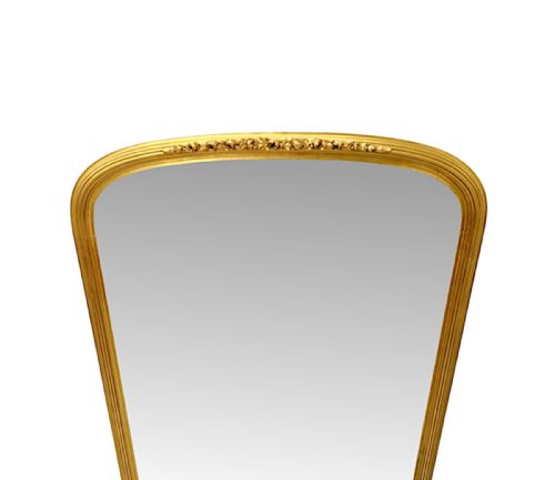 A FABULOUS 19TH CENTURY ELEGANTLY SIMPLE ARCHTOP OVERMANTEL MIRROR - ADDITIONAL PHOTO 4