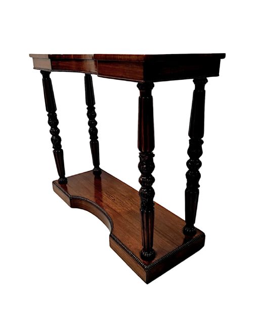 A STUNNING EARLY 19TH CENTURY REGENCY CONSOLE TABLE - ADDITIONAL PHOTO 1