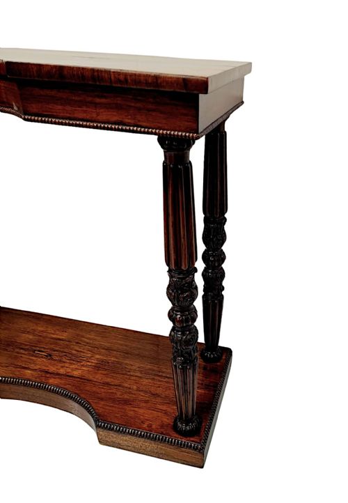 A STUNNING EARLY 19TH CENTURY REGENCY CONSOLE TABLE - ADDITIONAL PHOTO 2