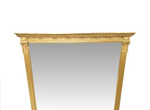 A VERY FINE 19TH CENTURY GILTWOOD OVERMANTEL MIRROR - ADDITIONAL PHOTO 1