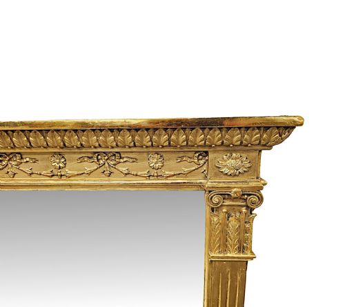 A VERY FINE 19TH CENTURY GILTWOOD OVERMANTEL MIRROR - ADDITIONAL PHOTO 2