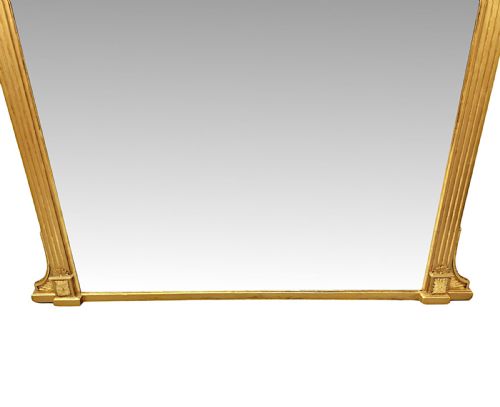 A VERY FINE 19TH CENTURY GILTWOOD OVERMANTEL MIRROR - ADDITIONAL PHOTO 4