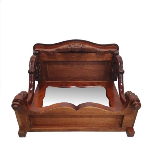 A VERY FINE 19TH CENTURY FLAME MAHOGANY MIRROR BACK CONSOLE TABLE - ADDITIONAL PHOTO 5