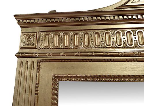 A VERY FINE LATE 19TH CENTURY MARBLE TOP CONSOLE TABLE AND MATCHING GILTWOOD MIRROR - ADDITIONAL PHOTO 5