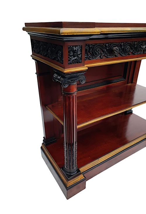 A VERY FINE AND RARE 19TH CENTURY TWO TIER CONSOLE TABLE - ADDITIONAL PHOTO 3