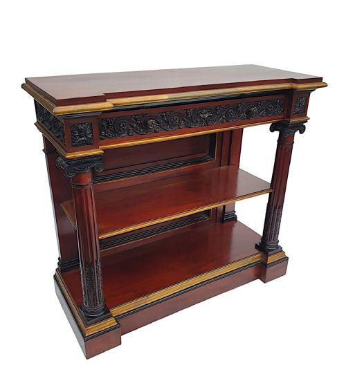 A VERY FINE AND RARE 19TH CENTURY TWO TIER CONSOLE TABLE - ADDITIONAL PHOTO 5