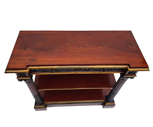 A VERY FINE AND RARE 19TH CENTURY TWO TIER CONSOLE TABLE - ADDITIONAL PHOTO 7