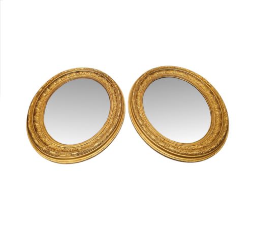 A VERY RARE AND FINE PAIR OF 19TH CENTURY GILTWOOD MIRRORS - ADDITIONAL PHOTO 3
