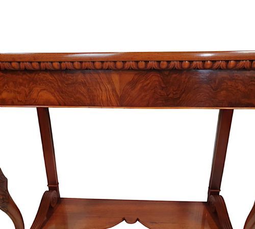 A VERY FINE AND RARE PAIR OF 19TH CENTURY ITALIAN CONSOLE TABLES - ADDITIONAL PHOTO 4