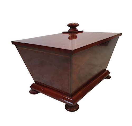 A VERY FINE LATE 19TH CENTURY INLAID CELLARETTE BY FREEMANS OF NORWICH - ADDITIONAL PHOTO 1