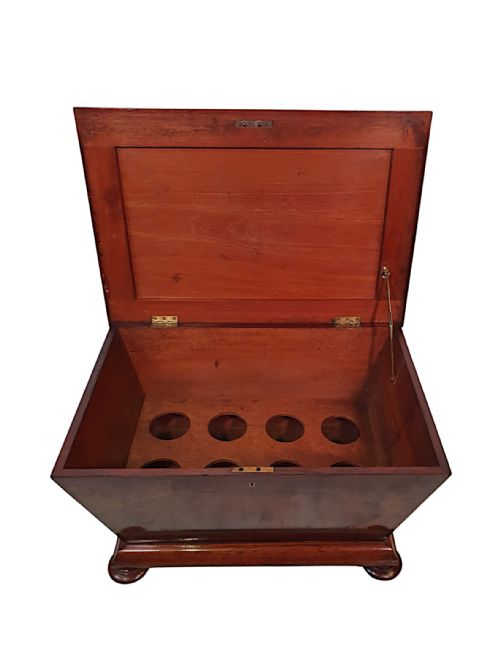 A VERY FINE LATE 19TH CENTURY INLAID CELLARETTE BY FREEMANS OF NORWICH - ADDITIONAL PHOTO 2