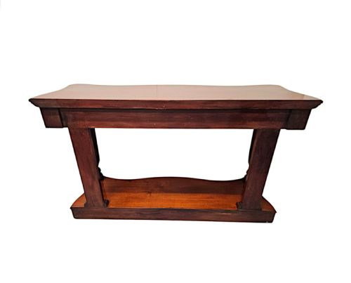 A VERY RARE PAIR OF 19TH CENTURY CABRIOLE LEG CONSOLE TABLES - ADDITIONAL PHOTO 6