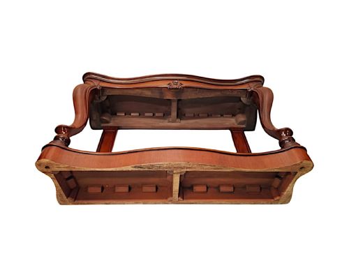 A VERY RARE PAIR OF 19TH CENTURY CABRIOLE LEG CONSOLE TABLES - ADDITIONAL PHOTO 7