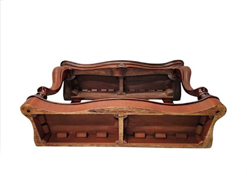 A VERY RARE PAIR OF 19TH CENTURY CABRIOLE LEG CONSOLE TABLES - ADDITIONAL PHOTO 8