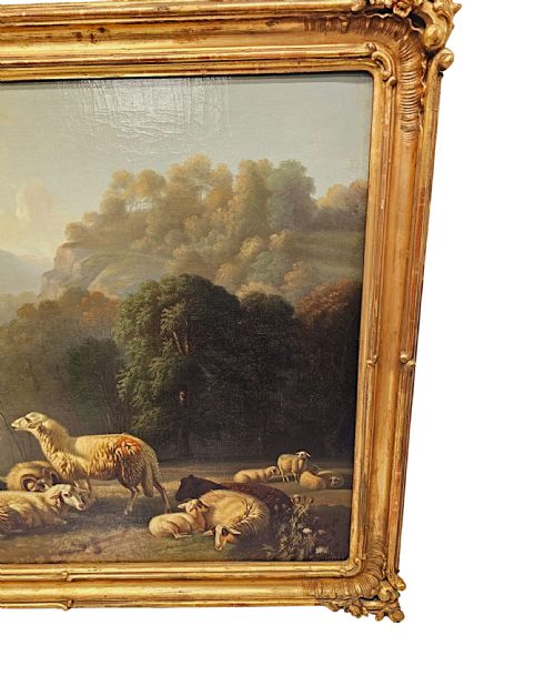 A FABULOUS 19TH CENTURY OIL ON CANVAS PAINTING - ADDITIONAL PHOTO 2