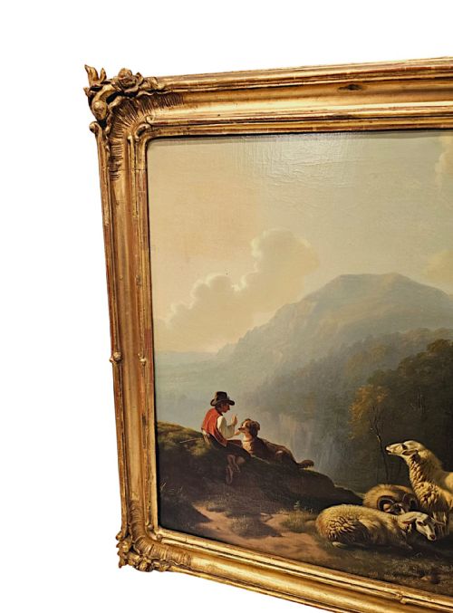 A FABULOUS 19TH CENTURY OIL ON CANVAS PAINTING - ADDITIONAL PHOTO 3