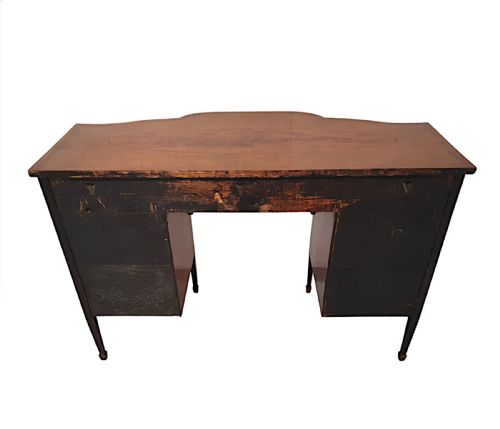 A FINE EDWARDIAN INLAID SERPENTINE SIDEBOARD - ADDITIONAL PHOTO 9