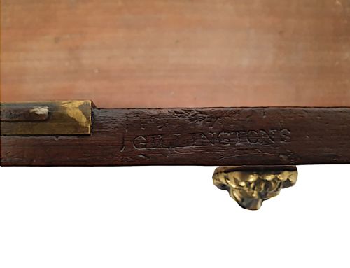 A VERY RARE AND FINE IRISH GEORGIAN SOFA TABLE STAMPED GILLINGTON OF DUBLIN - ADDITIONAL PHOTO 6