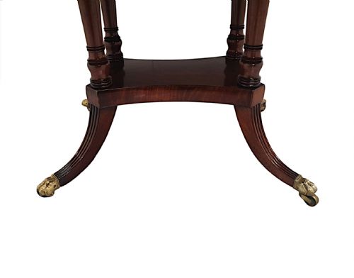 A VERY RARE AND FINE IRISH GEORGIAN SOFA TABLE STAMPED GILLINGTON OF DUBLIN - ADDITIONAL PHOTO 9