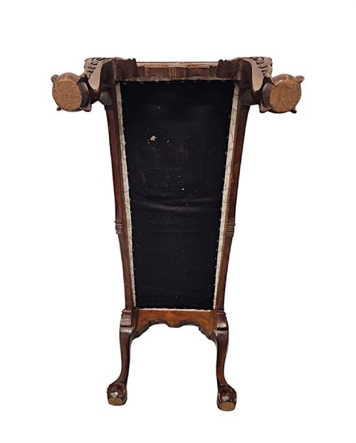 A GORGEOUS 20TH CENTURY LONG STOOL WITH BALL AND CLAW DETAIL - ADDITIONAL PHOTO 6