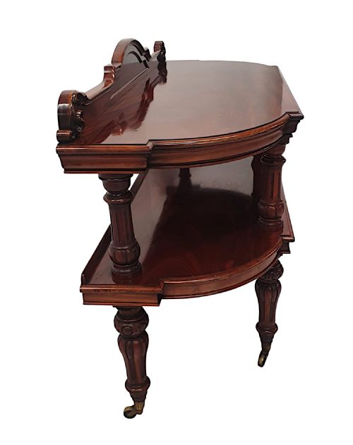 A VERY FINE 19TH CENTURY SIDE OR SERVING TABLE IN THE MANNER OF GILLOWS OF LANCASTER AND LONDON - ADDITIONAL PHOTO 2