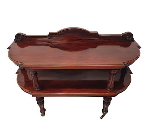 A VERY FINE 19TH CENTURY SIDE OR SERVING TABLE IN THE MANNER OF GILLOWS OF LANCASTER AND LONDON - ADDITIONAL PHOTO 3