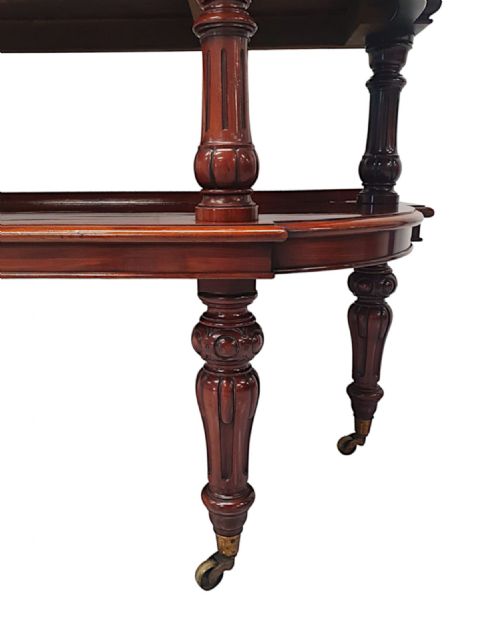 A VERY FINE 19TH CENTURY SIDE OR SERVING TABLE IN THE MANNER OF GILLOWS OF LANCASTER AND LONDON - ADDITIONAL PHOTO 5
