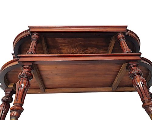 A VERY FINE 19TH CENTURY SIDE OR SERVING TABLE IN THE MANNER OF GILLOWS OF LANCASTER AND LONDON - ADDITIONAL PHOTO 7
