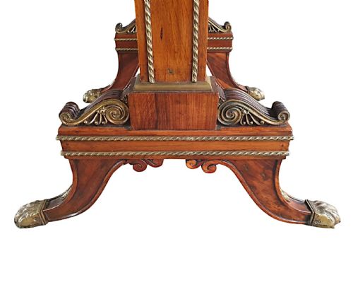 A RARE EARLY 19TH CENTURY REGENCY COMBINATION GAMES OR WORK TABLE - ADDITIONAL PHOTO 5