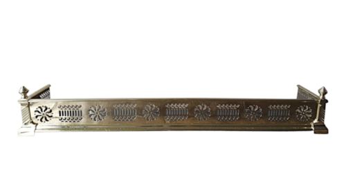 A VERY FINE 19TH CENTURY FULLY RESTORED BRASS CURB FENDER - ADDITIONAL PHOTO 1