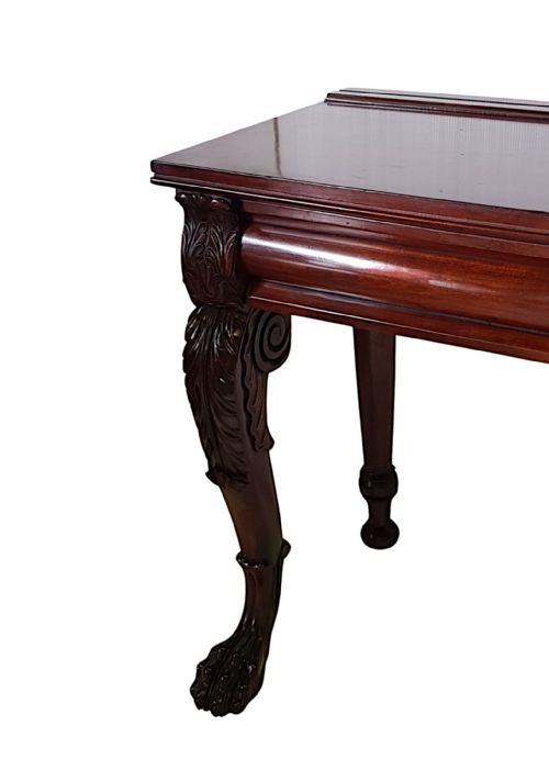 A VERY FINE IRISH 19TH CENTURY CONSOLE OR SERVING TABLE - ADDITIONAL PHOTO 2