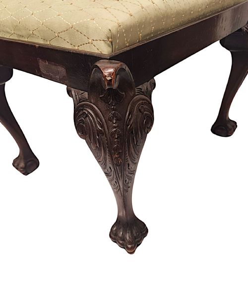 A FABULOUS EARLY 20TH CENTURY STOOL IN THE GEORGIAN IRISH STYLE - ADDITIONAL PHOTO 3