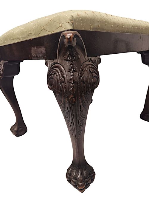A FABULOUS EARLY 20TH CENTURY STOOL IN THE GEORGIAN IRISH STYLE - ADDITIONAL PHOTO 4