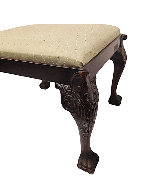 A FABULOUS EARLY 20TH CENTURY STOOL IN THE GEORGIAN IRISH STYLE - ADDITIONAL PHOTO 5