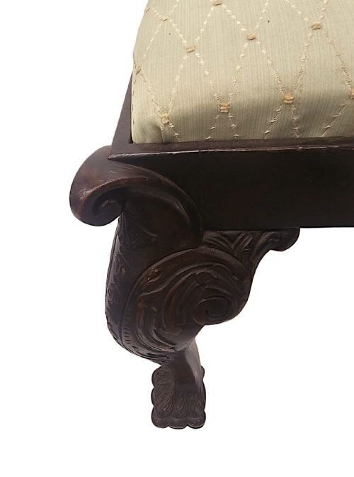 A FABULOUS EARLY 20TH CENTURY STOOL IN THE GEORGIAN IRISH STYLE - ADDITIONAL PHOTO 6