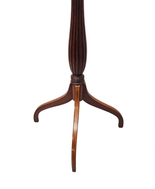 A VERY RARE PAIR OF EDWARDIAN INLAID TALL WINE TABLES - ADDITIONAL PHOTO 7