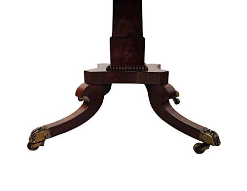 A STUNNING EARLY 19TH CENTURY REGENCY FLIP TOP CENTRE OR DINING TABLE - ADDITIONAL PHOTO 4