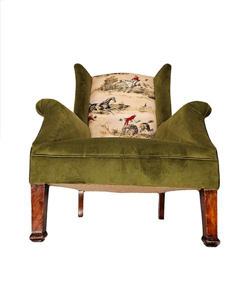 A VERY FINE EDWARDIAN WINGBACK ARMCHAIR - ADDITIONAL PHOTO 6