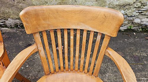 A VERY RARE AND FINE SET OF EIGHTEEN 1930'S CAPTAINS OR DINING ARMCHAIRS - ADDITIONAL PHOTO 9