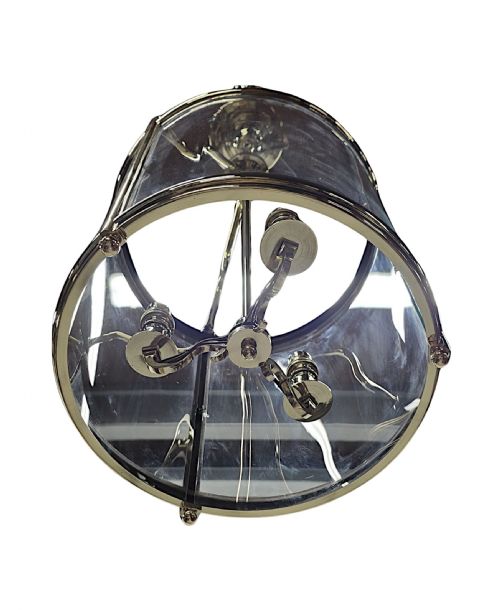 A GORGEOUS EARLY 20TH CENTURY SIMPLE DESIGN BRASS LANTERN - ADDITIONAL PHOTO 4